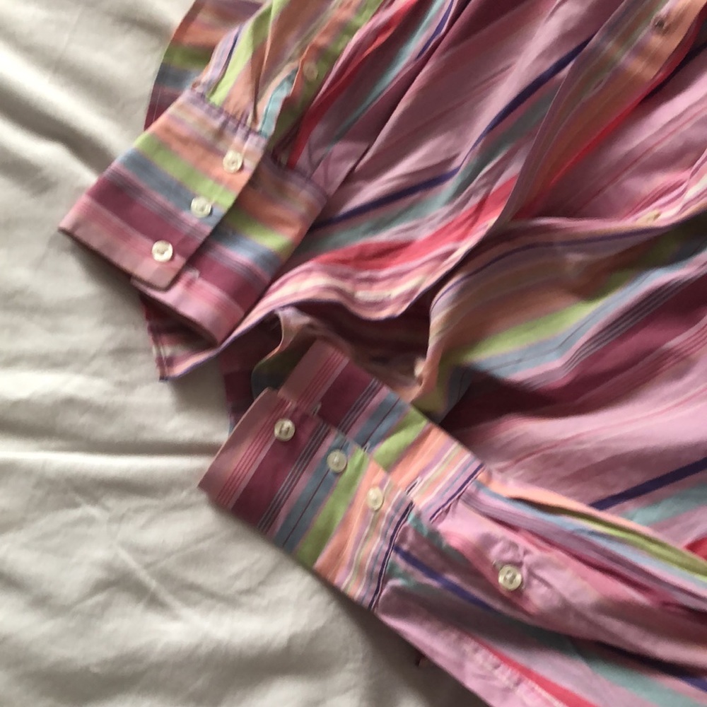 Pink Button Down Blouse - image 5